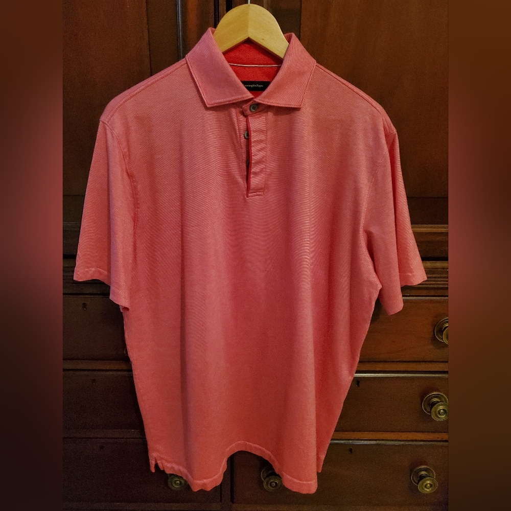 Men's Ermenegildo Zegns Red Polo Shirt
